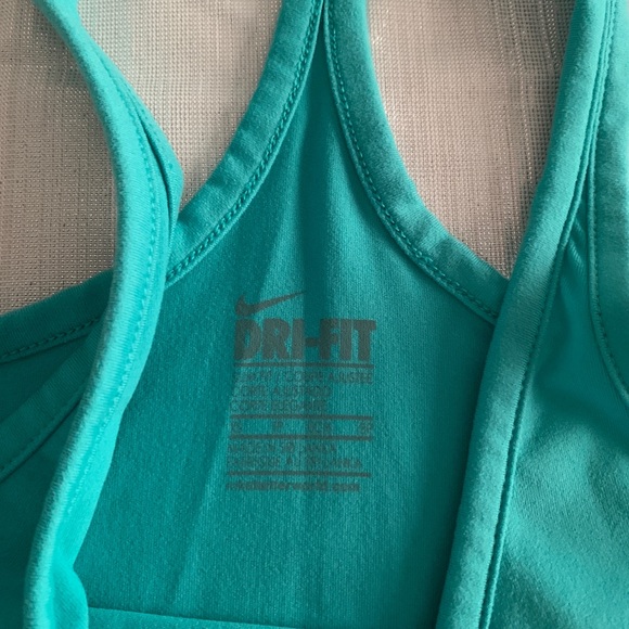 Teal NIKE Dri-Fit Racerback Tank Top - Picture 4 of 4